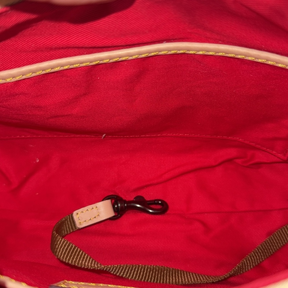 Dooney & Bourke Colorblock Patent Leather Baguette Shoulder Bag - New - Picture 16 of 17